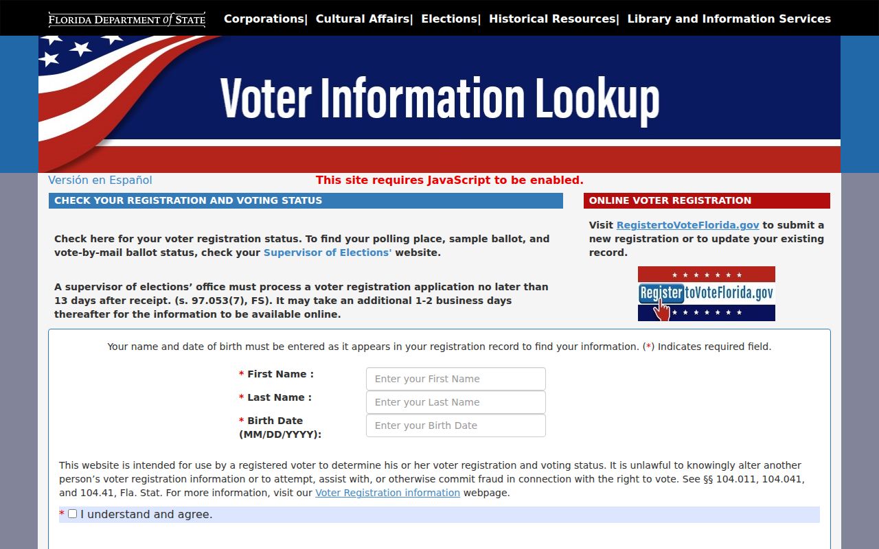 Palmetto Bay residents directory Florida voter information lookup