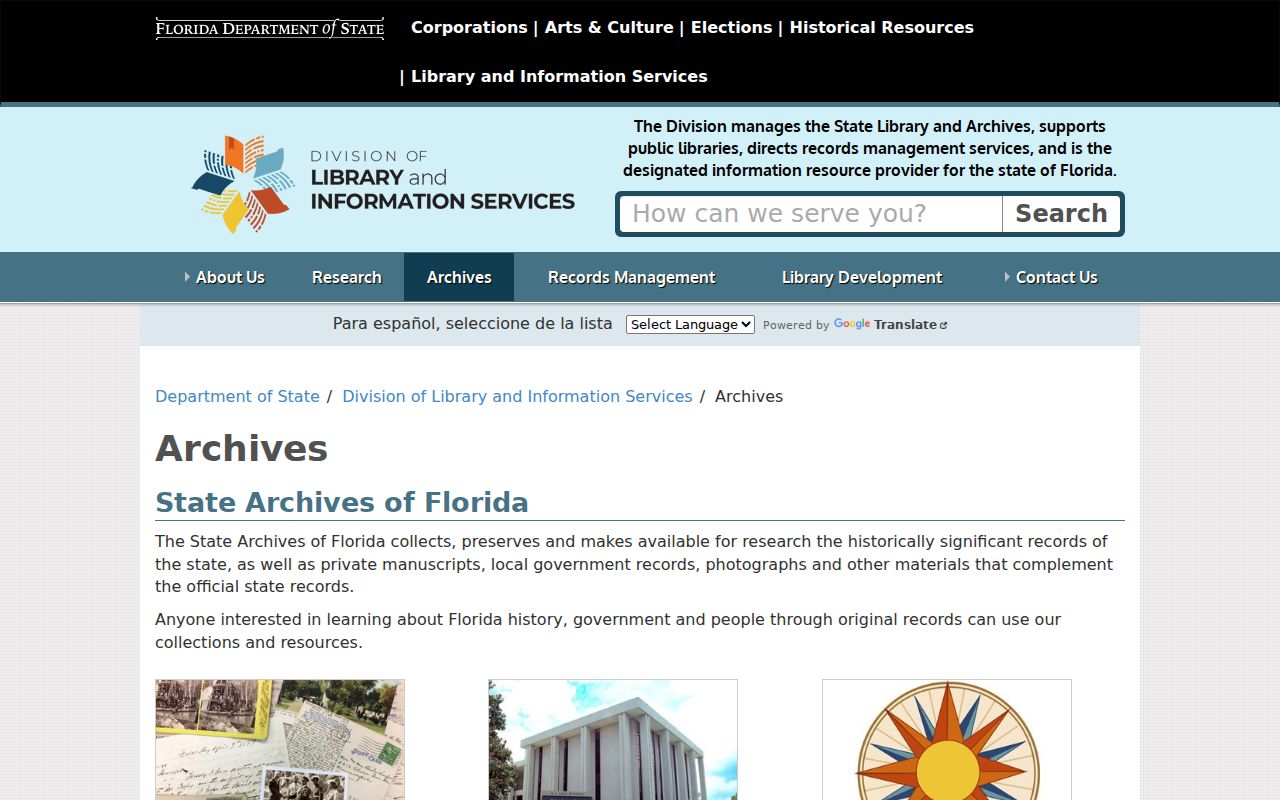 Palmetto Bay previous residents State Archives research service