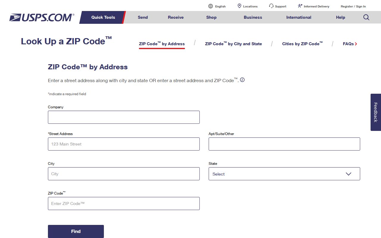 USPS address and ZIP lookup used for Palmetto Bay street records